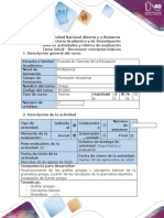 Guía de Actividades y Rúbrica de Evaluación - Tarea Inicial - Reconocer Conceptos Básicos