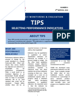 Selecting Performance Indicators: About Tips