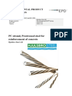 PC-strand, Prestressed Steel For Reinforcement of Concrete: Environmental Product Declaration