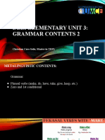 DELI Elementary UNIT 3 Grammar Contents 2
