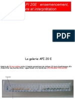 GALERIE API 20E Ensemencement Lecture Et Interprétation