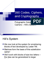 390 Codes, Ciphers, and Cryptography: Polygraphic Substitution Ciphers - Hill's System