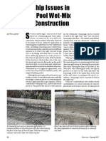 Workmanship Issues in Swimming Pool Wet-Mix Shotcrete Construction