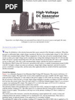 High-Voltage DC Generator