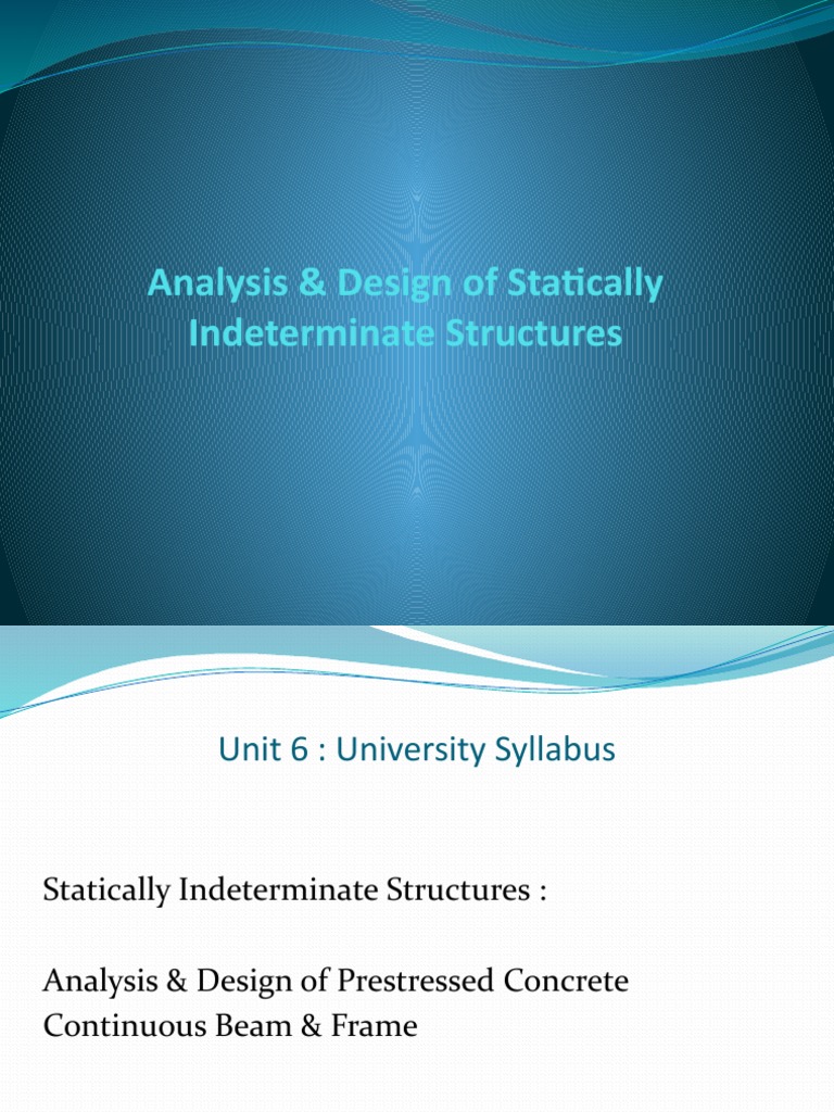 Analysis of Statically Indeterminate Structures | PDF | Beam (Structure ...
