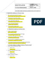 Universidad Popular Del Cesar: 1.-Rewrite The Sentences in Passive Voice