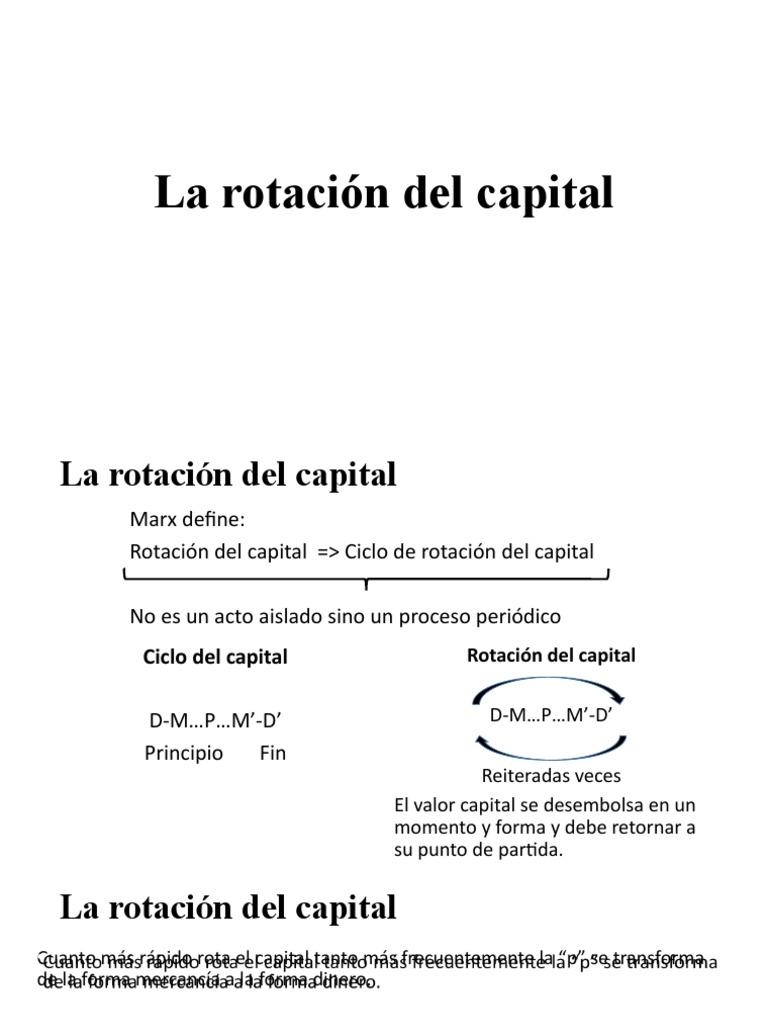 Eco Pol III-La Rotación Del Capital | PDF | Capital (economía) | Rotación