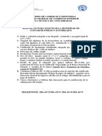 Requisitos para Idoneidad de Contador Publico Autorizado en Panamá