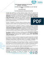 Acta de Conciliacion - Inspeccion de Guarne