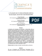 A Utilizacao Das Tic para Expressao Grafica Na Educacao Um Estudo Com Professores