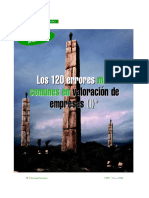 Errores Comunes en La Valoracion de Empresas PDF