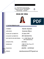 Hoja de Vida - DANIELA SARMIENTO PDF