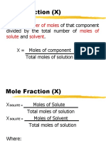 Mole Fractions