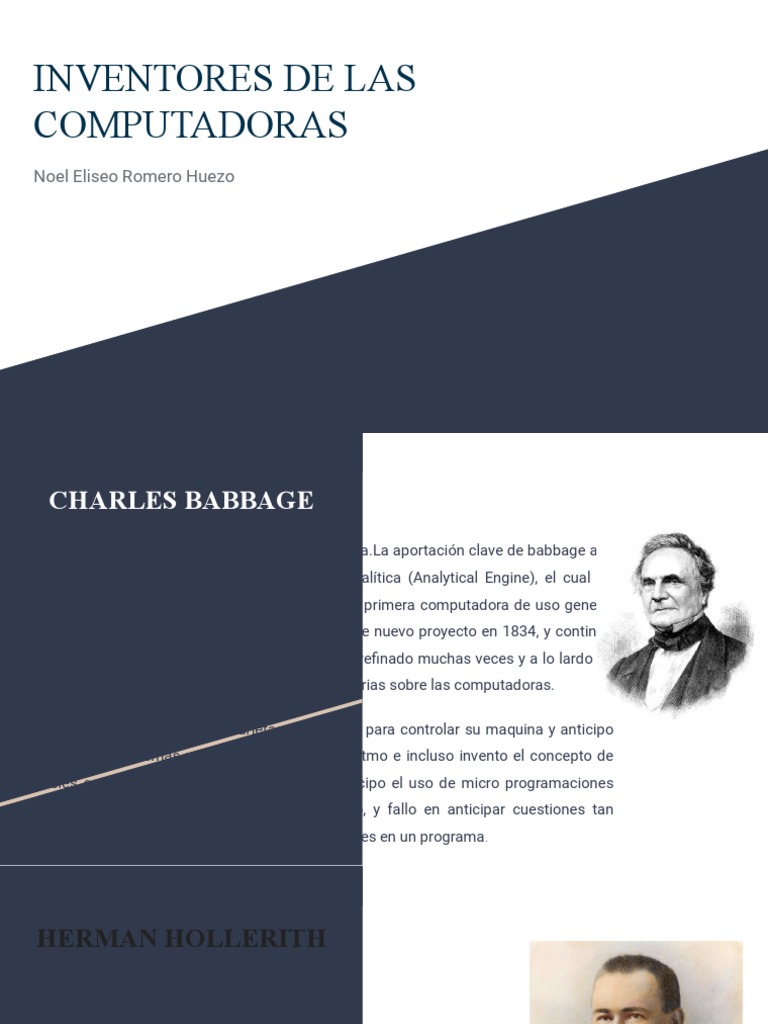 Pioneros de la Computación: Babbage y Más | PDF | Matemáticas Aplicadas ...