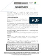 ESPECIFICACIONES TÉCNICAS (MANT. PERIOD) Imprimir