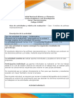 Guia de Actividades y Rubrica de Evaluacion - Unidad 2 - Caso 3 - Analisis de Politicas Macroeconomicas PDF