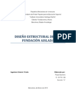 Diseno Estructural de Una Fundacion Aisl