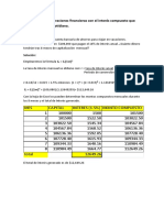 Aplicaciones de Operaciones Financieras Con El Interés Compuesto Que Ocurren en La Vida Cotidian1