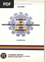 Highway Planning Manual Volume 1 PDF