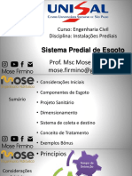 Instalacoes - Esgoto Predial