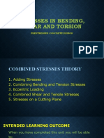 Combined Stresses in Prestressed Concrete Design