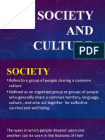 Society and Culture