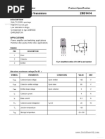 Transistor Darlinton d1414