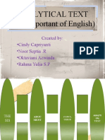 Analytical Text (The Important of English)