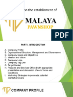 Proposal On The Establisment Of: Malaya