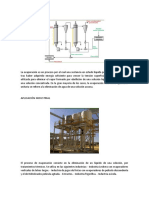 EVAPORACIÓN Operaciones Unitarias