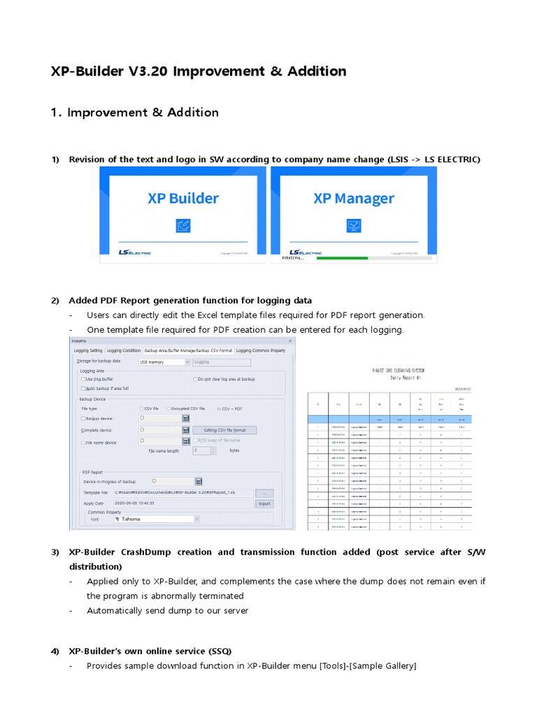 XP-Builder V3.20 Features Overview | PDF | Computing | Software