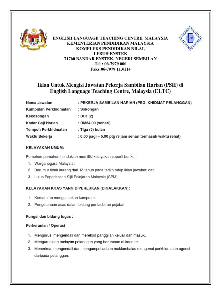 Iklan Psh Eltc Pdf