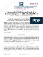 Mathematical Modeling and Analysis of Dynamic Response of RTD Using MATLAB