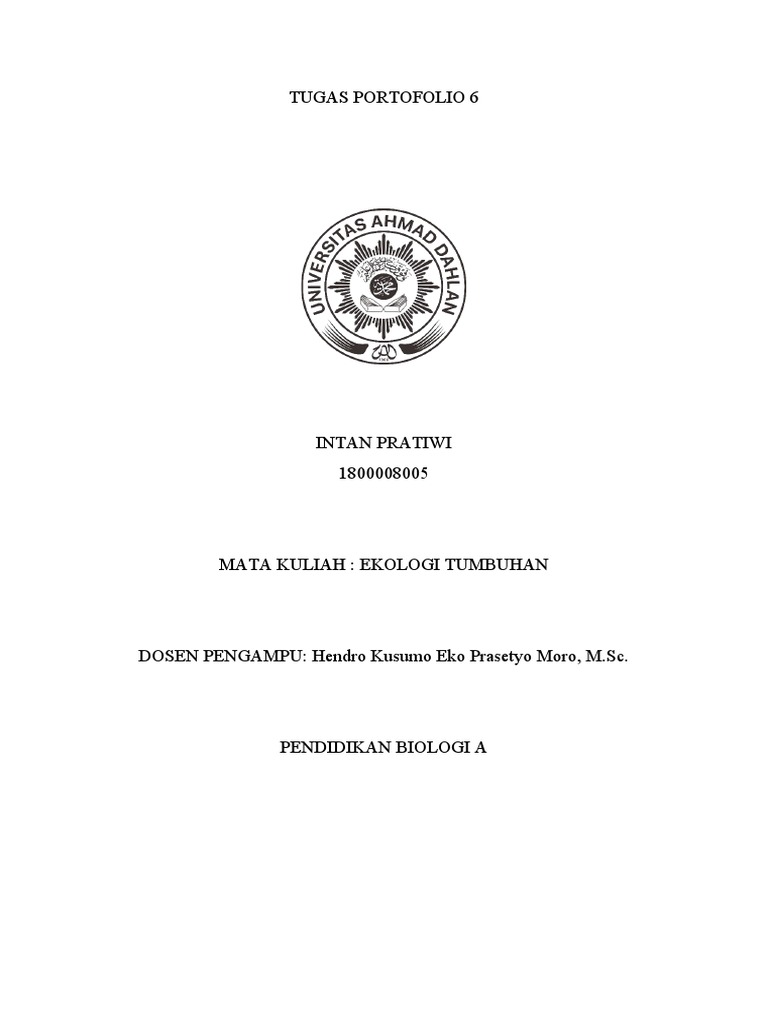 Rumus Indeks Nilai Penting (INP) | PDF | Sains & Matematika
