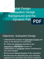 Detail Design Subsystem Design Background and The Dynamic Part