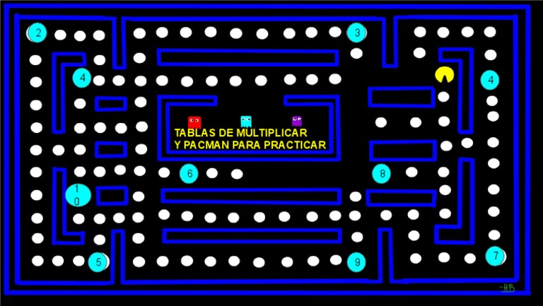 Pacman para Practicar Multiplicaciones | PDF
