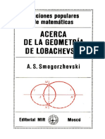 Acerca de La Geometría de Lobachevski - A. S. Smogorzhevski - MIR PDF