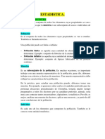 Poblacion Muestra, Nociones de Inferencia Muestral, Error de Estimación