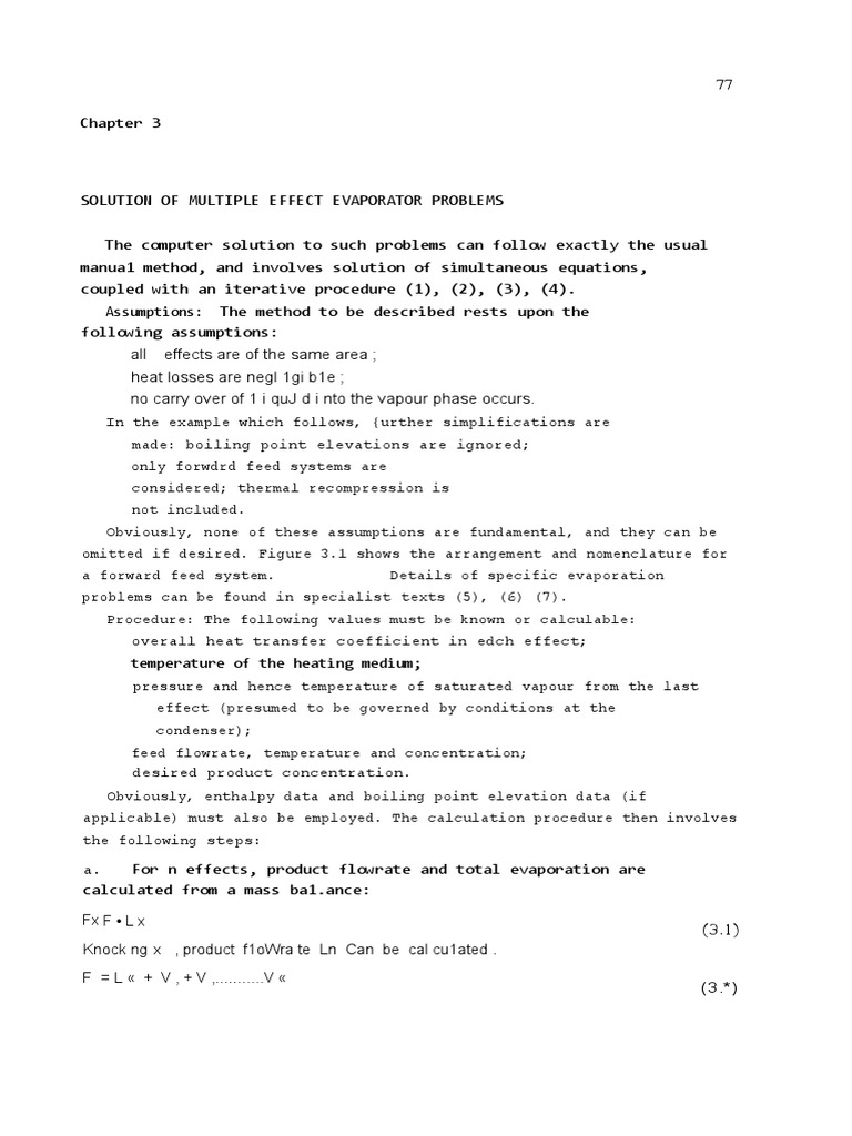 Solution of Multiple Effect Evaporator Problems PDF Heat Transfer