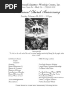 Download 6th Church Anniversary Program by Heaven Bound Ministries Worship Center SN47726661 doc pdf