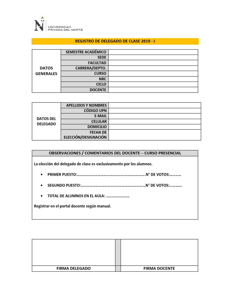 Formato de Elección de Delegado | PDF