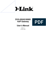 Dvg-5004S/5008S Voip Gateway User'S Manual: (24 April 2008)