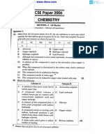 Icse Chemistry Solved 2006