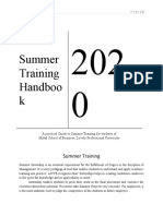 Summer Training Handbook 2020