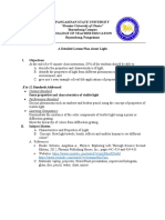 Detailed Lesson Plan About Light