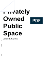 Privately Owned Public Space: Jerold S. Kayden
