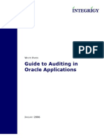 Guide To Auditing in Oracle Applications: Hite Aper