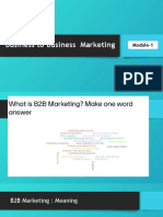 Business To Business Marketing