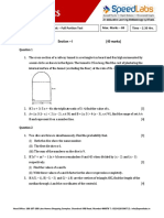 ICSE10 Maths Full Portion Test Paper 01
