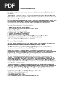 Character Formation 1 - Nationalism and Patriotism by Dean B. Cueno